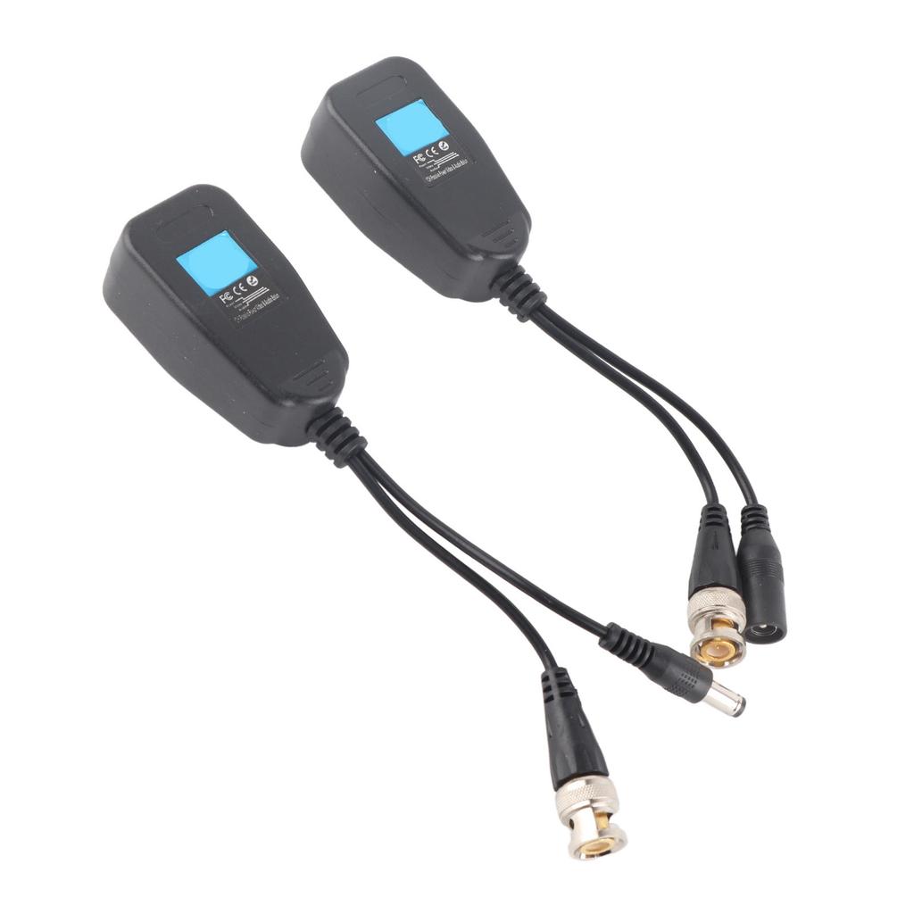 1 Pair Passive CCTV Coax BNC Video Power Balun Transceiver To RJ45 Connector