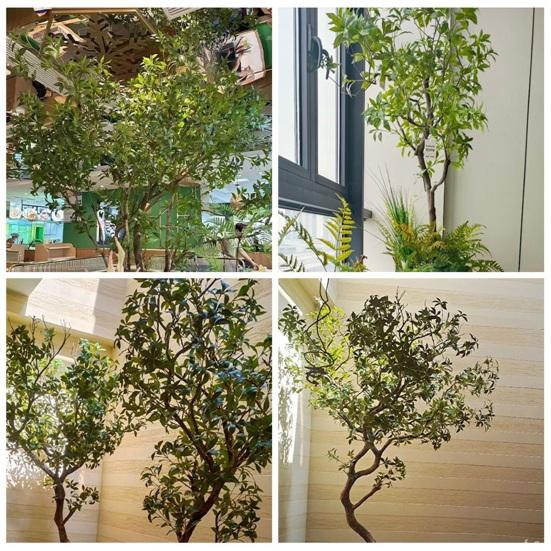 Real Touch Faux Japonica Leaf Branch 30.7 Inch Artificial Greenery Stems for Vase Filler Home Office Wedding Shop Centerpiece