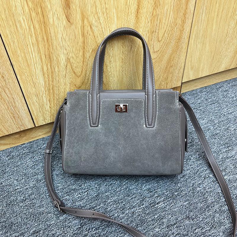 Leather women's bags autumn and winter new bags retro matte first layer cowhide commuting versatile single shoulder messenger bag women