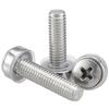 304 Stainless Steel Cross Crown Screw, Nickel-Plated Carbon Steel Cabinet Screw M5/M6