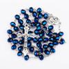 Rosary Beads Necklace with Jesus Crucifix Catholic Prayer Gifts Cross Rosary for Men and Womens