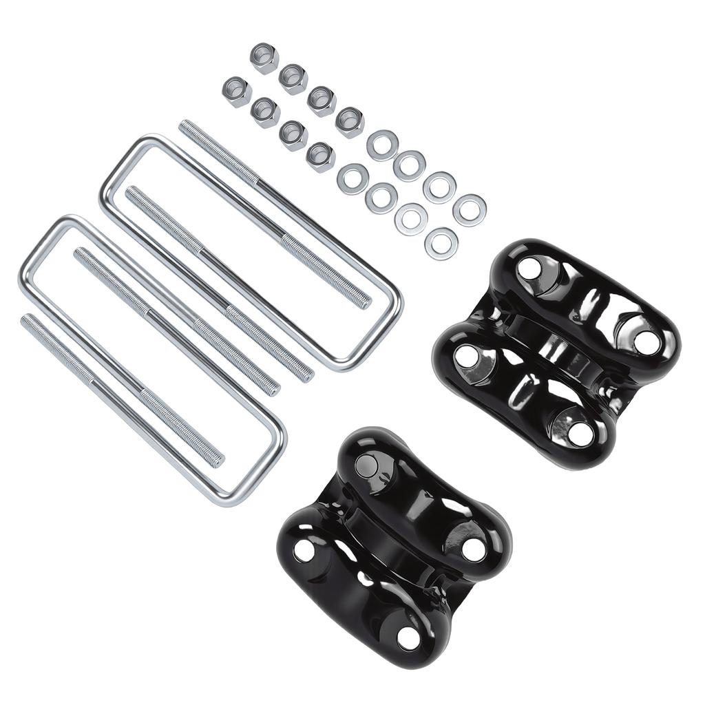 Rear Axle U Bolts and Plates Kit 15592585 15592586 Replacement for Blazer C1500 K1500 Silverado 1500 Tahoe