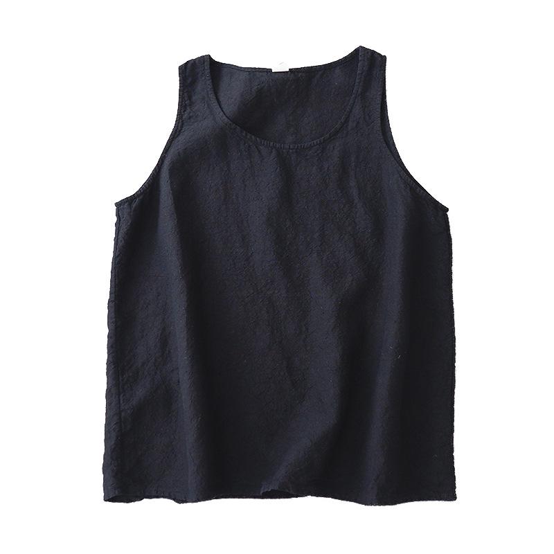 2026 Casual Plus Size Sleeveless Linen Pullover for Women