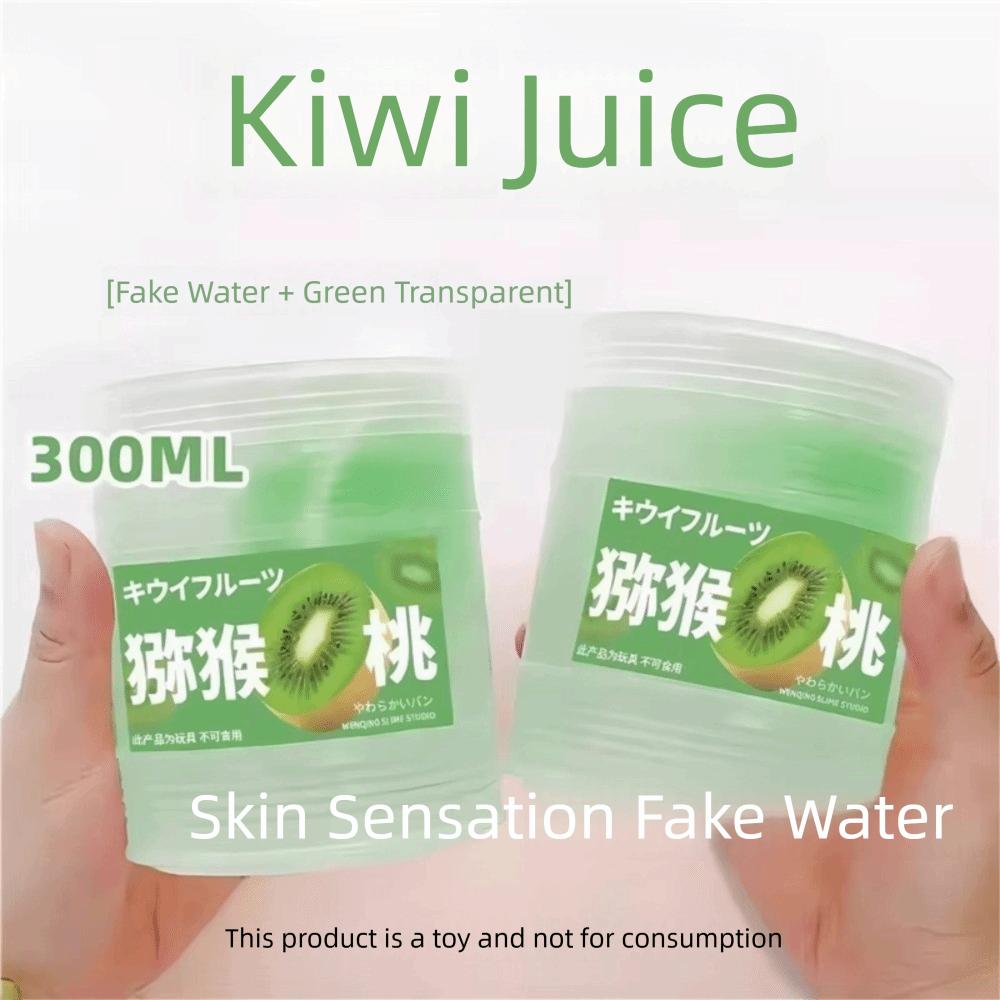 300ML Hoher Ästhetischer Wert Simulierte Saftpresse Blasen Gel Antihaft Transparent Falsches Wasser Stressabbau Ungiftig Schleim