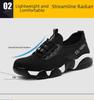 Men's Lightweight Safety Work Shoes: Anti-Smash, Anti-Puncture, Breathable, Non-Slip, Wear-Resistant.