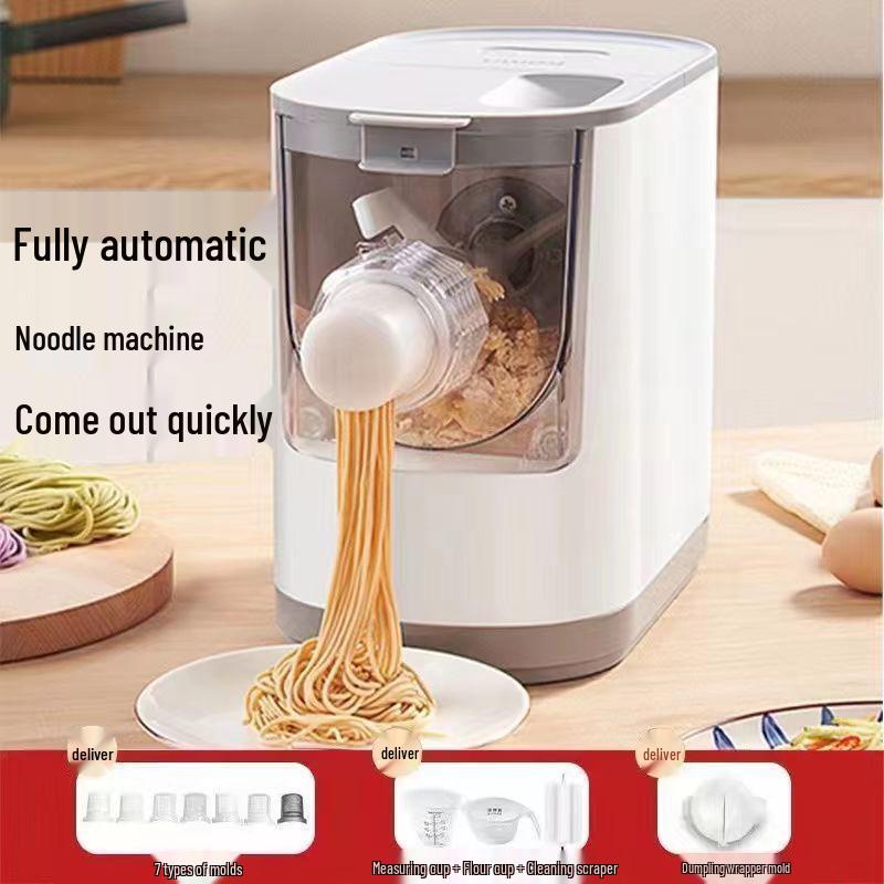 Compact Electric Multifunctional Noodle Maker: Automatic Dough Press, Kneader, and Dumpling Skin Mixer