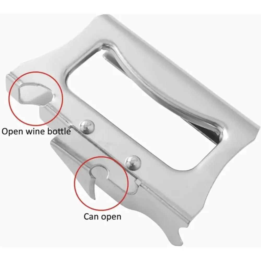 2In1 Bottle Can Opener Steel Can Lid Opener Beer Can Openers  for Bar Kitchen Accessories