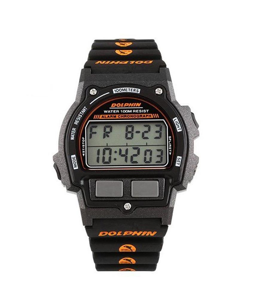 DOLPHIN WAVE APPAREL 567 Digital Wristwatch Orange