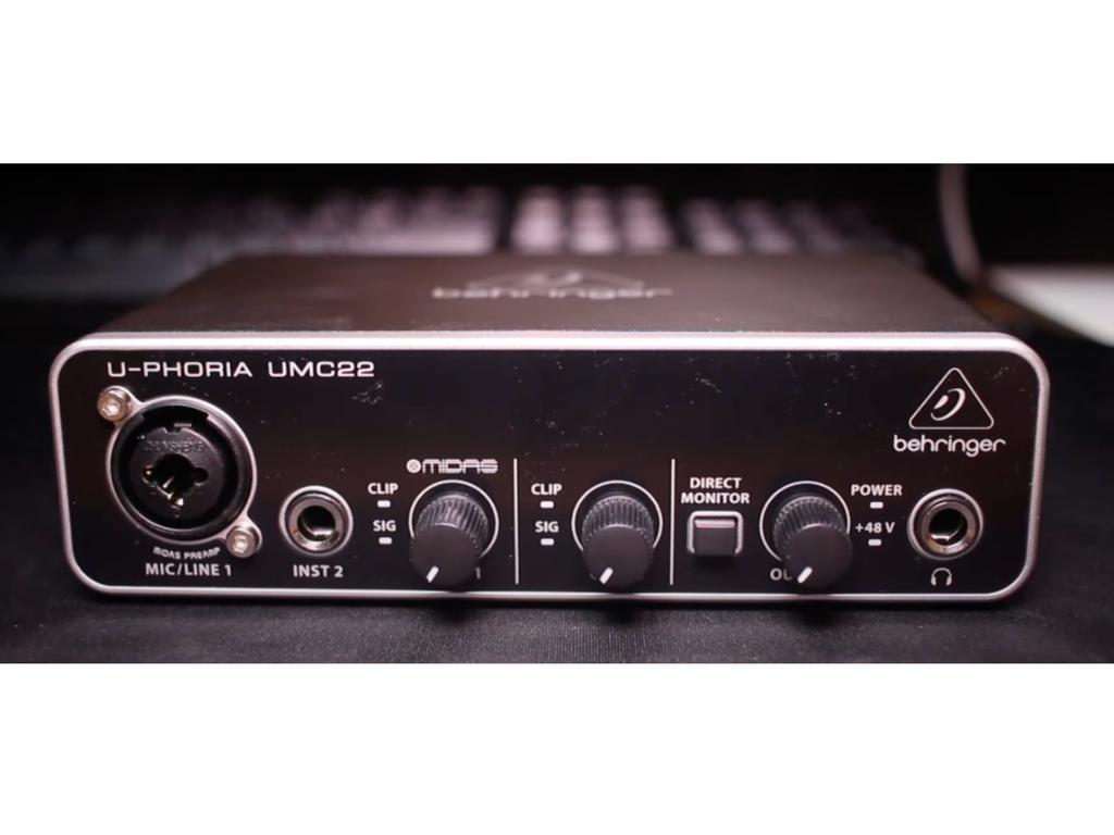 Behringer umc22 - interfejs usb