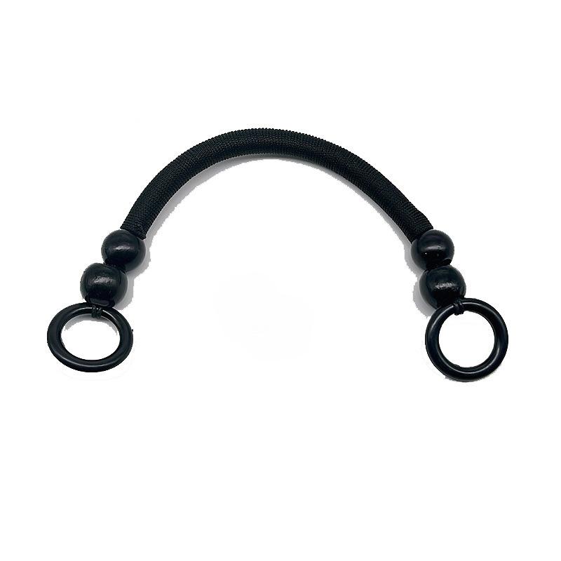 

1 шт. Рустикальная деревянная ручка для сумки из нейлона с бусинами U-образной формы - Прочный и стильный аксессуар для сумок и корзин, Идеально подходит для рукоделия и DIY-проектов