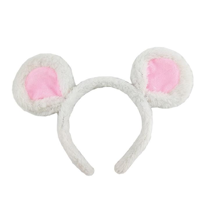 Soft Bear Headband Cartoon Animal Hairband Mouse Ears Hair Hoop for Washing Face