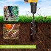 Garden Auger Spiral Drill Bit for Planting Holes In Loose Soil - Gardening Tool Accessories for Flower Bed Setup