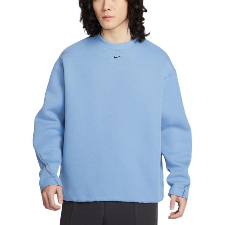 Nike Dri-Fit Standard Fit Crew Neck Long Sleeve Sweatshirt Men s Blue HV6538-486 L