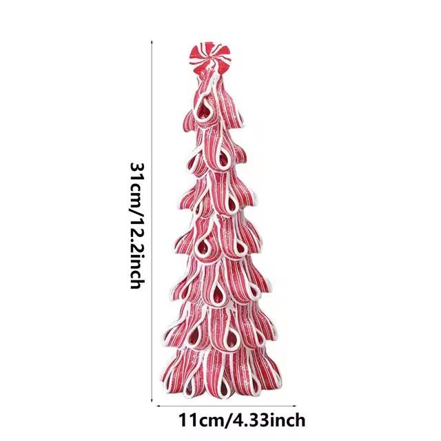 

Christmas Tree Fondant Chocolate Candy Cane Christmas Tree Decorations Christmas Table Top Decor Centerpiece Party ornaments as show рожевий