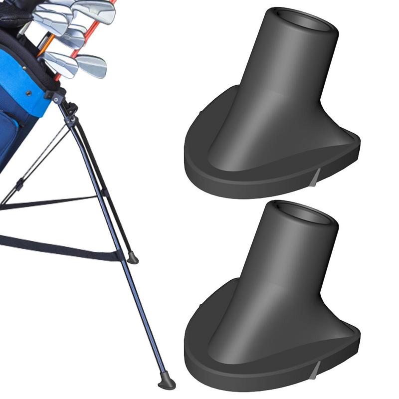 Golf Bag Stand Replacement Feet 2pcs Golf Bag Stand Feet Necessary Easy To Install Black Rubber Golf Bag Feet Attachment