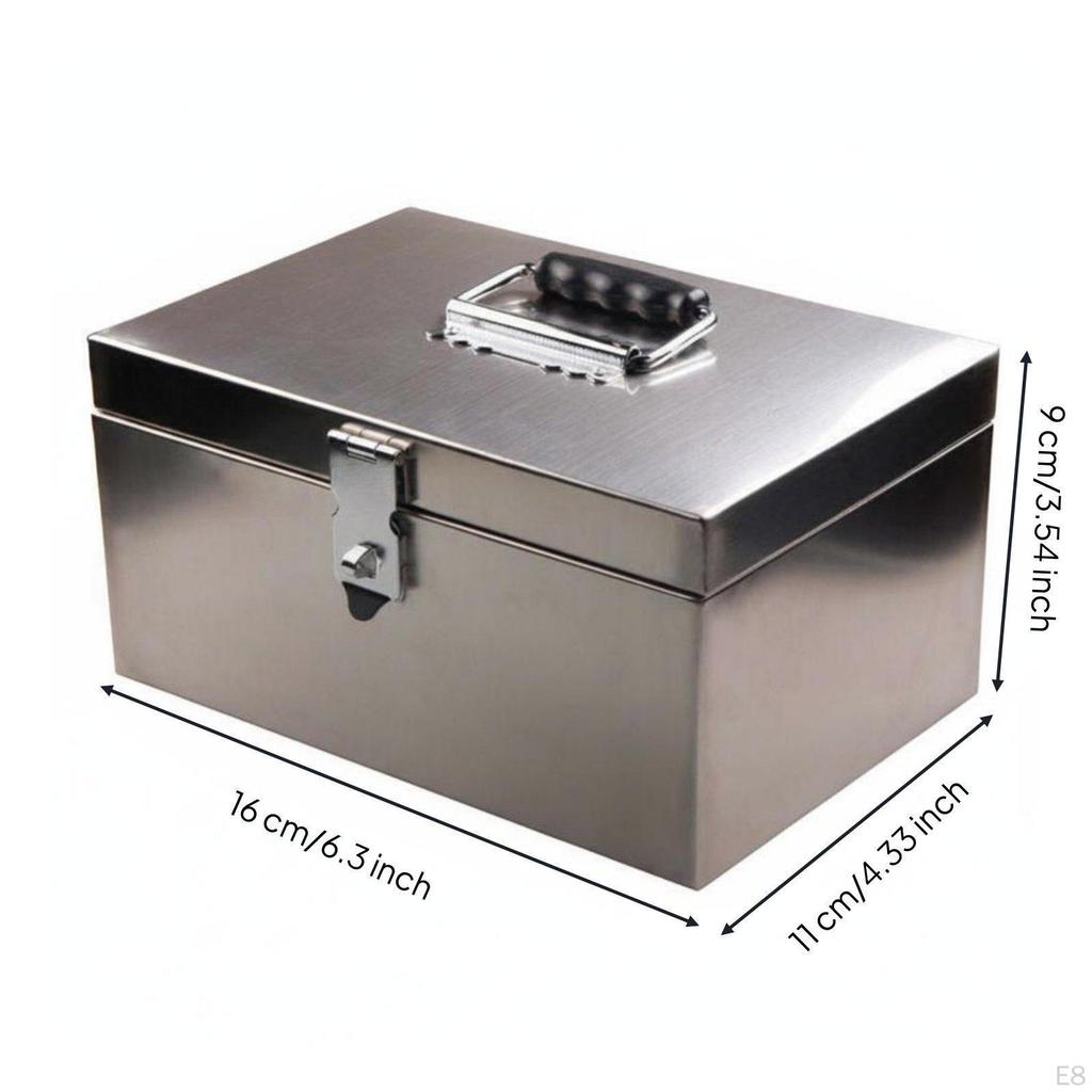 Portable Lockbox Sturdy Construction Box Deposit Opening Money Organizer for Small Business Owners,