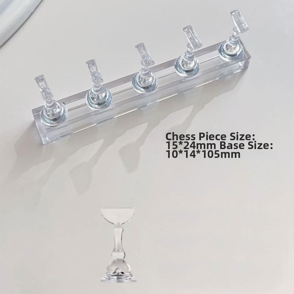 5Pcs Crystal Base Magnetic Nail Art Holder Reusable Nail Art Display Stand Nail Artists