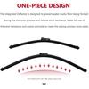 Windshield Wiper Blades For Model 3 Model Y 2017-2024, Original Equipment Replacement Wiper Strips (Set Of 2)