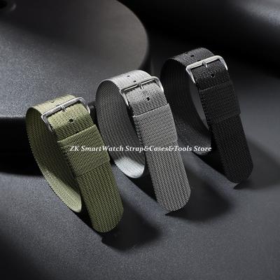 Ribbed Watch Strap 20mm 22mm Rugged Nylon Military Straps Retro Watchband Braid Ballistic Fabric Bands Men&Women Wristband Belt