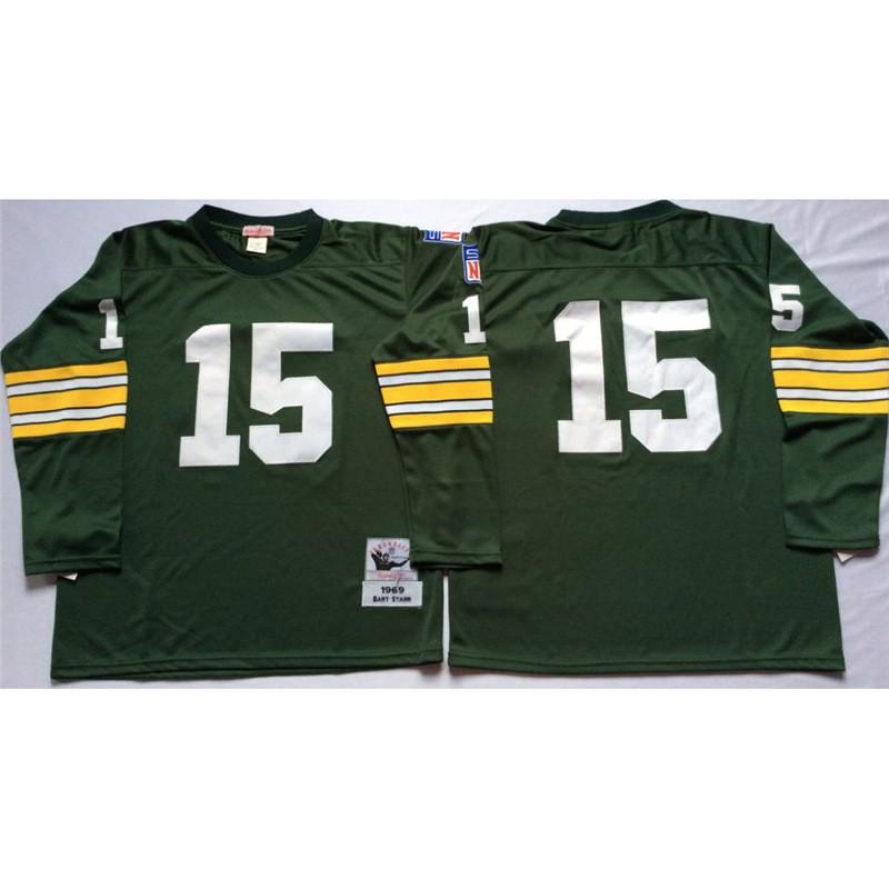 Green Bay Packers NFL Retro Jersey Men Women Cotton Blend Sports Fan Apparel Size S To XXXL