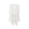 Fashion Style 2024 Autumn New Women's Clothing Stylish White Gentle Elegant Fitted Waist Vest 0264634