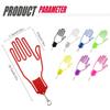 ABS Plastomer Portable Golf Glove Hanging Bracket with Backpack Carabiners Golf Anti-Sweat Glove Hard Holder