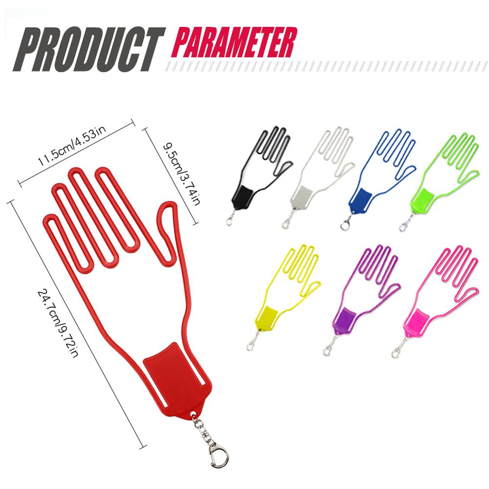 ABS Plastomer Portable Golf Glove Hanging Bracket with Backpack Carabiners Golf Anti-Sweat Glove Hard Holder