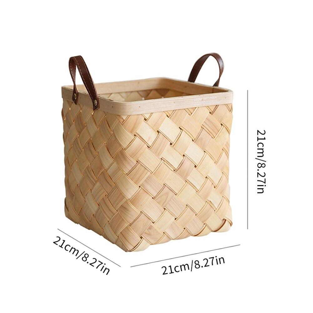 Wood Chip Basket Storage Basket Size