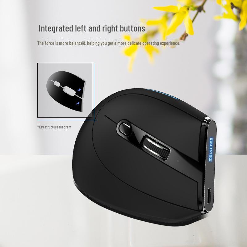ZELOTES F36A Vertical Ergonomic Wireless Rechargeable Office Mouse