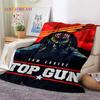 Top Gun Schild Tom Cruise Kampfjet Weiche Flanelldecken, Überwurfdecke Bequeme Decke für Picknick Betten Sofa Haus Schlafzimmer Geschenke