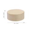 EXCEART Wood Slices, 5x5x0.8cm, Set of 10, Natural Round Wood Pieces, Paintable for DIY Crafts, Handmade Decorations, Coasters, and Photo Props