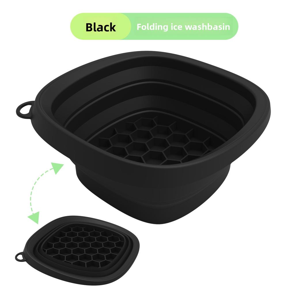 Collapsible Silicone Face Ice Bath Tray Cold Therapy for Facial Puffiness Portable Cryo Skin Tool Travel Beauty Bowl Facial Tool