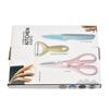 Three Piece Color Box Kitchen Stainless Steel Fruit Knife Kitchen Scissors Set