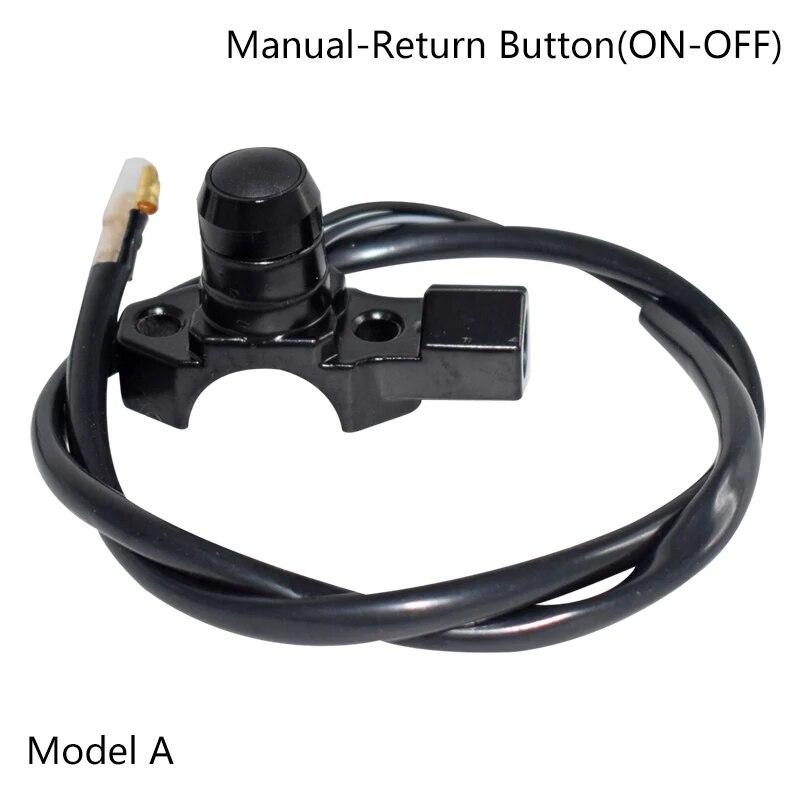 7/8" 22mm Motorcycle Switch Latching/Momentary Action Buttons For Headlight Fog Light Lamp Lights Horn M10 For Rear View Mirror