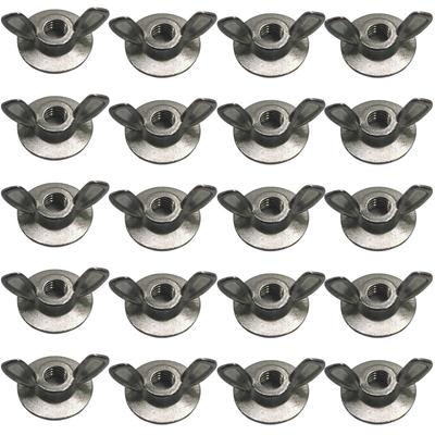 Wing Nuts Set Ergonomic Steel Driver Hardware Bolts 1/4-Inch Hardware Nuts For Home Automotive Furniture Adults Mens Dads Repair