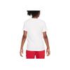 Nike Sportswear Letter Print Casual Round Neck Short Sleeve T-Shirt Kids tops White FV4078-100