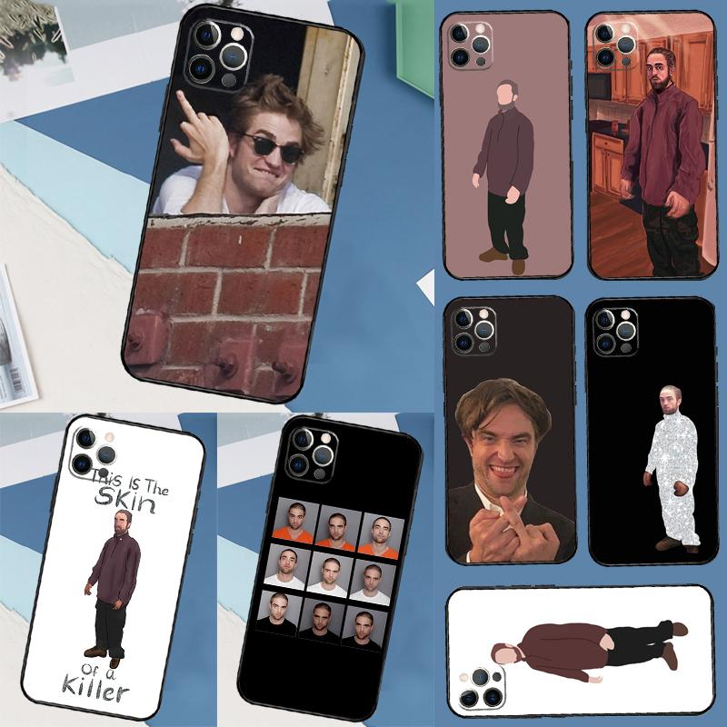Robert Pattinson Standing Meme Case For iPhone 17 Air 15 14 13 12 11 16 Pro Max 13 mini XR 15 16 Plus 16e Back Cover Shell