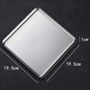 Rectangular 304 Stainless Steel Plate Barbecue Plate Hot Pot Buffet Tray Square Snack Dessert Trays Kitchen Cook Accessories