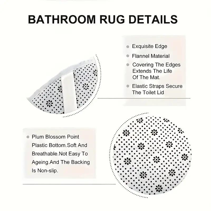 4pcs Purple Hot Spring Waterfall Shower Curtain Set Waterproof Fabric Bath Curtain with 12 Hooks Non Slip Rug U Shaped Mat Toilet Cover Bathroom Decor