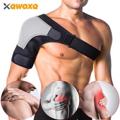 Sportliche Erholung Schulterbandage für Männer und Frauen Rückenstabilitätsstütze Verstellbare Passform Ärmelwickel Linderung Verletzungen Tendinitis