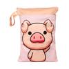 Special Offer Promotion Series 25*35cm Carton Wet Bags Polyester Waterproof Swimsuit Bag Double Pocket Baby Diaper Dry Wet Bag