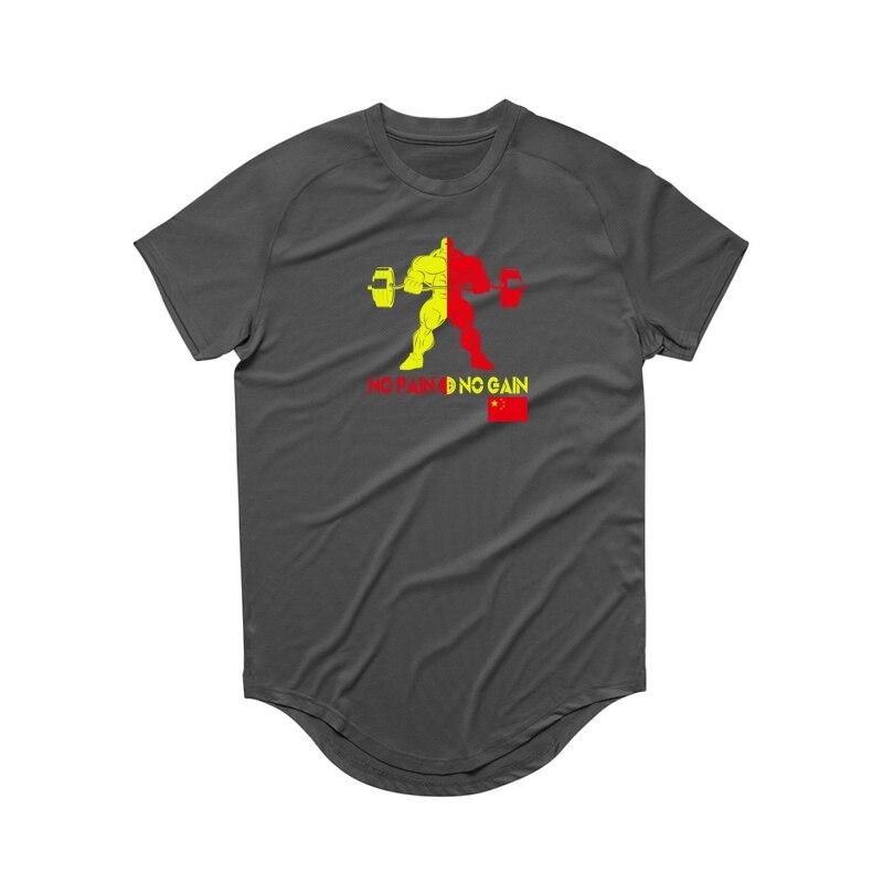 Muscleguys Tricou cu uscare rapidă Maraton în aer liber Mânecă scurtă Bărbați Poliester Fitness Sport Jumătate cu mânecă