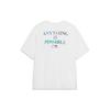 Li Ning Sports Lifestyle Series Quick-Dry Cool Logo Print Drop Shoulder Comfortable Breathable Summer Short Sleeve T-Shirt Unisex Tops AHSU787-1