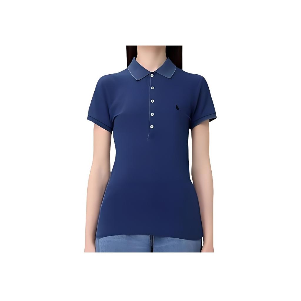 Polo Ralph Lauren Logo Slim Fit Short Sleeve Polo Shirt Women tops Indigo 211870245006