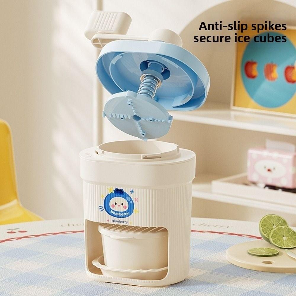 Mini Design Ice Crusher Portable Shaved Ice Maker Manual Ice Shaver Household Use
