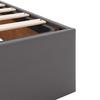 Ottoman Bed without Mattress Grey 200x200 cm Faux Leather