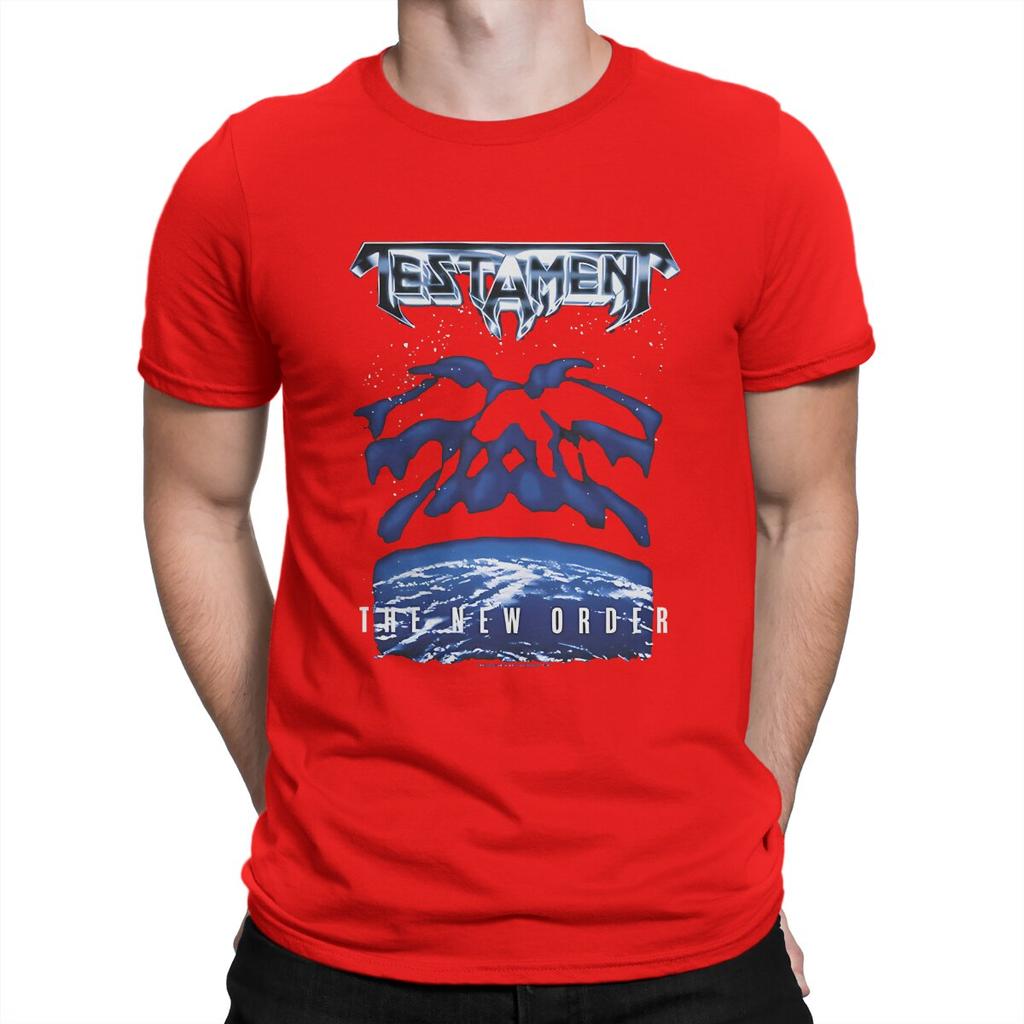 Vintage Thrash Metal Tour 90s Band Unisexs Tshirt Testaunisext Crewneck Tops Fabric T Shirt Funny Top Quality Birthday Gifts