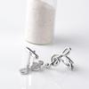 Silver Tone G Clef Shaped Cufflinks Musical Note Sleeve Button Gemelos For Mens Shirt Suit Tuxedo
