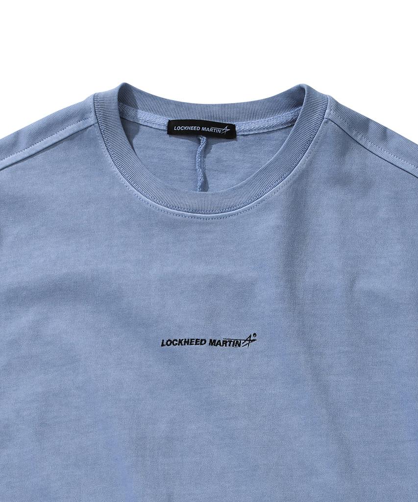 Loghideumatin Pigment Dying Over Fit Ts (Blue)