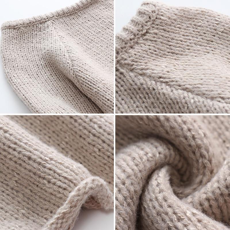 Plus Size Autumn Winter Long Sleeve Women Sweaters Pullovers Loose Oversized Sexy O-Neck Knitted Warm Sweater Woman Jumper